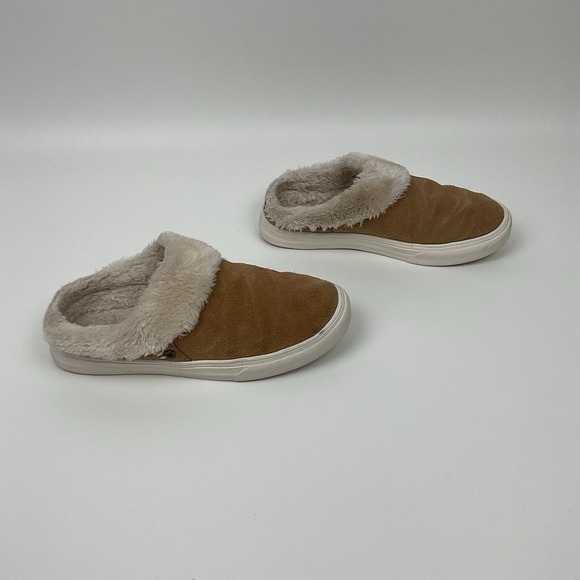 Minnetonka Suede Shearling Slip On Mules 8M Cozy Winter‎ Shoes Comfort Clogs - Picture 5 of 10